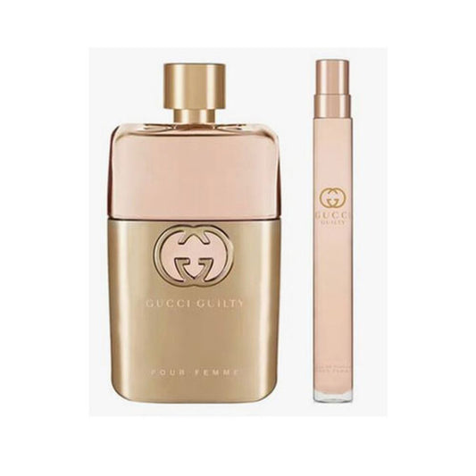 SET GUCCI GUILTY WOMEN ( 2 PC )3.0 OZ EDP SP/ 0.34 OZ EDP SP