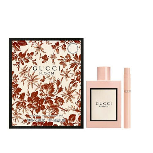 SET GUCCI BLOOM WOMEN ( 2 PC ) 3.3 OZ EDP SP / 0.34 OZ EDP SP