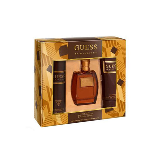 SET GUESS BY MARCIANO MEN ( 3 PC ) 3.4 OZ EDT SP / BL 6.0 OZ /SG 6.7 OZ