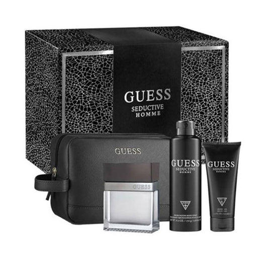 SET SEDUCTIVE MEN ( 4 PC ) 3.4 OZ EDT / 6.7 OZ SG / 6.0 OZ BL /POUCH