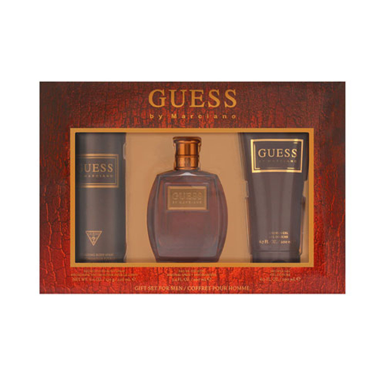 SET GUESS MARCIANO MEN ( 3 PC SET ) 3.4 OZ. EDT / 6.7 OZ. SG / 6.0 OZ. BS