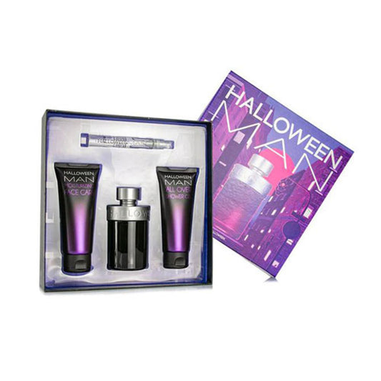HALLOWEEN MAN ( 4 PC )4.2 OZ EDT SP / A/S 3.4 OZ /SG 3.4 OZ /TAVEL PURSE 0.3 OZ