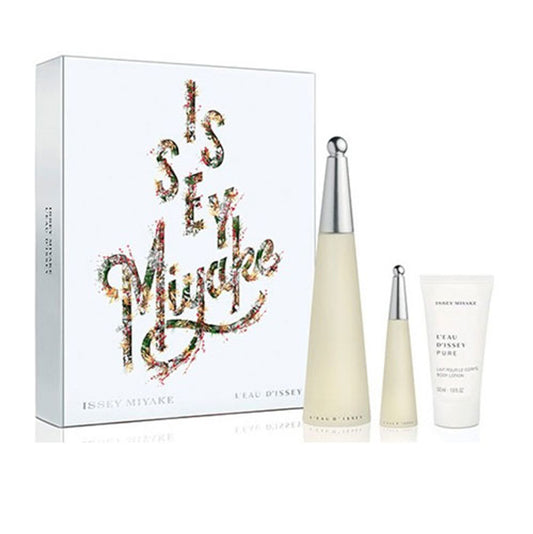 SET ISSEY MIYAKE WOMAN ( 3PC SET ) 3.4 OZ EDT L+1.7 B/L+MINI