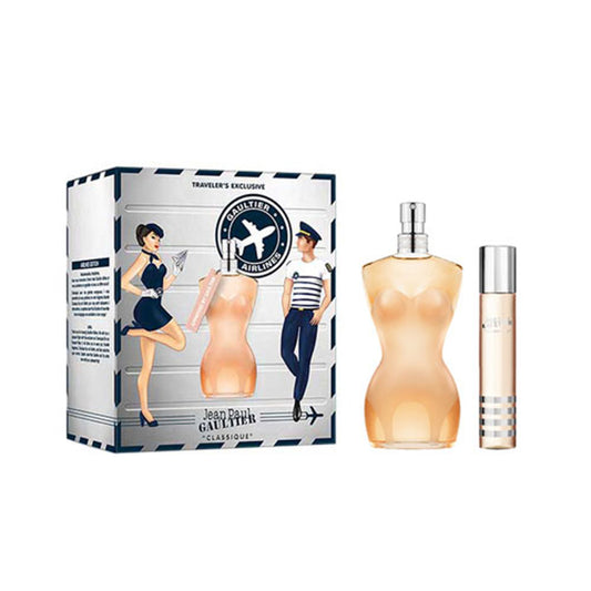 SET JEAN PAUL GAULTIER CLASSIQUE WOMEN 2 PC 3.4 OZ. EDT / 20 ML MINI