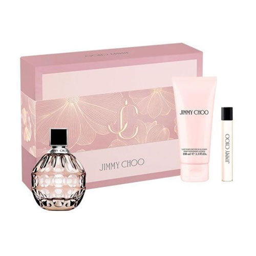 SET JIMMY CHOO WOMEN ( 3 PC ) 3.3 OZ EDP SP /0.25 OZ EDP SP /3.3 OZ BL