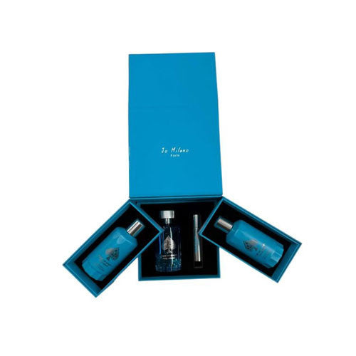 SET JO MILANO GAME OF SPADES FULL-HOUSE UNISEX ( 4 PC ) 3.4 OZ PARFUM / 6.8 OZ AROMATIC BODY/ 6.8 OZ BODY CREAM / 0.27 OZ REFILLABLE ATOMIZER