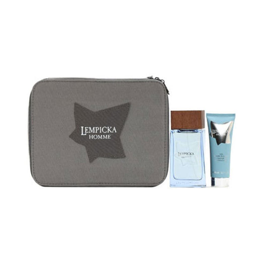 SET LOLITA LEMPICA HOMME 3 PC 3.4 OZ. EDT / 2.5 OZ. GEL / TROUSSE