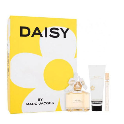 SET MARC JACOBS DAISY WOMEN ( 3 PC )3.3 OZ EDT SP / 2.5 OZ BL / 0.33 OZ EDT SP