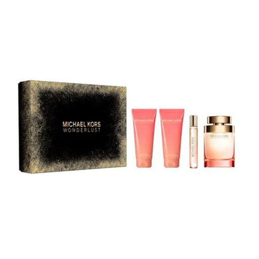 SET MICHAEL KORS WONDERLUST WOMEN ( 4PC ) 3.4 OZ EDP SP /3.4 OZ BL /3.4 OZ SG /0.33 OZ EDP SP