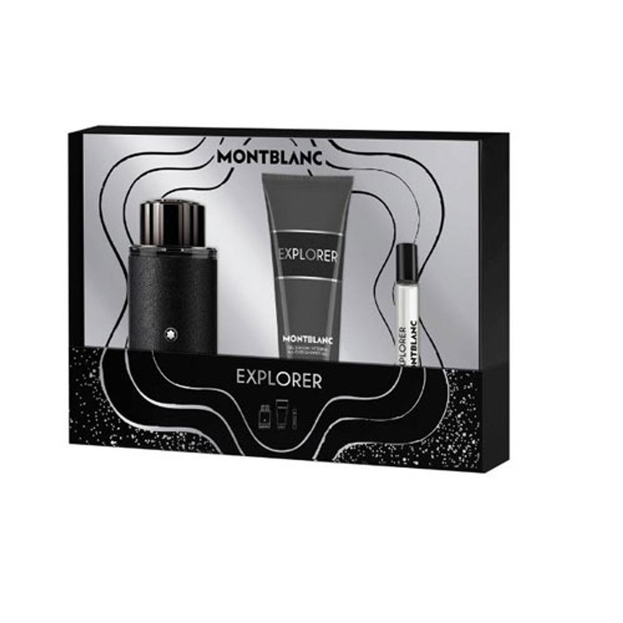 SET MONT BLANC EXPLORER ( 3 PC )3.3 OZ EDP SP / 3.3 OZ SHOWER GEL /0.25 OZ EDP SP