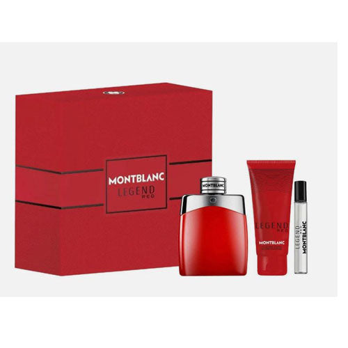 SET MONT BLANC LEGEND RED MEN (3 PC ) 3.3 OZ EDP SP /3.3 OZ SG /0.25 OZ EDP SP