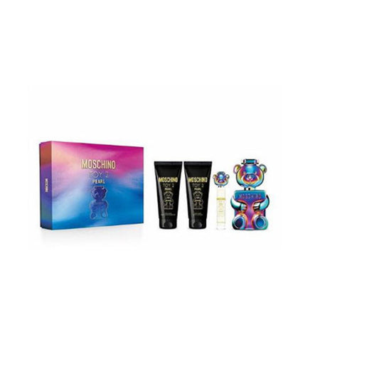 SET MOSCHINO TOY 2 PEARL ( 4 PC ) 3.4 OZ EDP SP /3.4 OZ SG / 3.4 OZ BL / 0.34 OZ