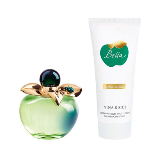 SET NINA RICCI BELLA WOMEN 2 PC 2.7 OZ. EDT / 3.4 OZ. BL