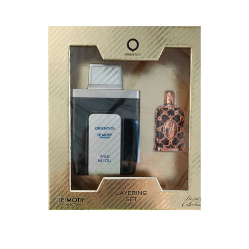 SET ORIENTICA ( 2 PC )LE MOTIF WILD NEROLI 2.87 OZ EDP SP / LUXURY COLLECTION AMBER ROUGE0.25 OZ EDP SP