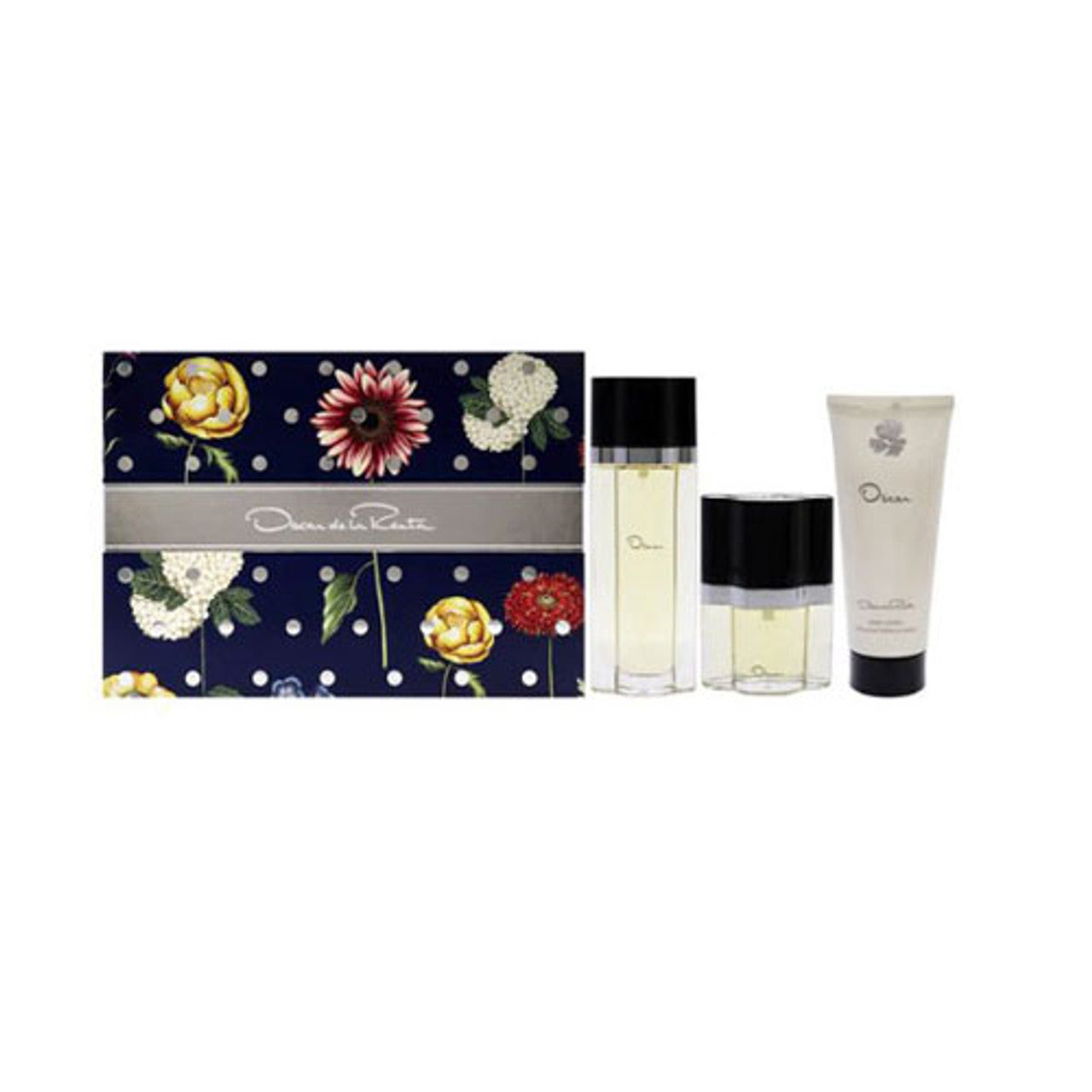 SET OSCAR DE LA RENTA WOMEN ( 3PC ) 3.4 OZ EDT SP / 3.4 OZ BL /0.50 OZ EDT SP