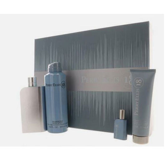 SET PERRY ELLIS 18 HOMBRES ( 4PC SET )NUEVO UPC
