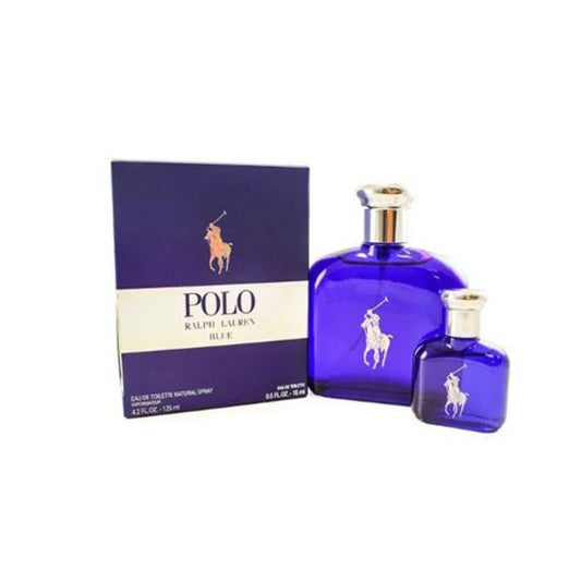 SET RALPH LAUREN POLO BLUE MEN 2 PCS 4.2 OZ. EDT / 15 ML