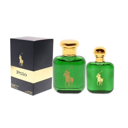 SET RALPH LAUREN POLO GREEN MEN (2 PC )4.0 OZ EDT SP/ 15ML EDT SP