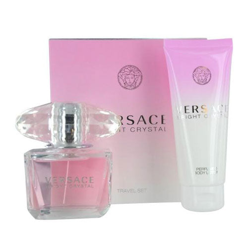 SET VERSACE BRIGHT CRYSTAL WOMEN (2 PC SET) 3.0 OZ. EDT + 3.4 B/L